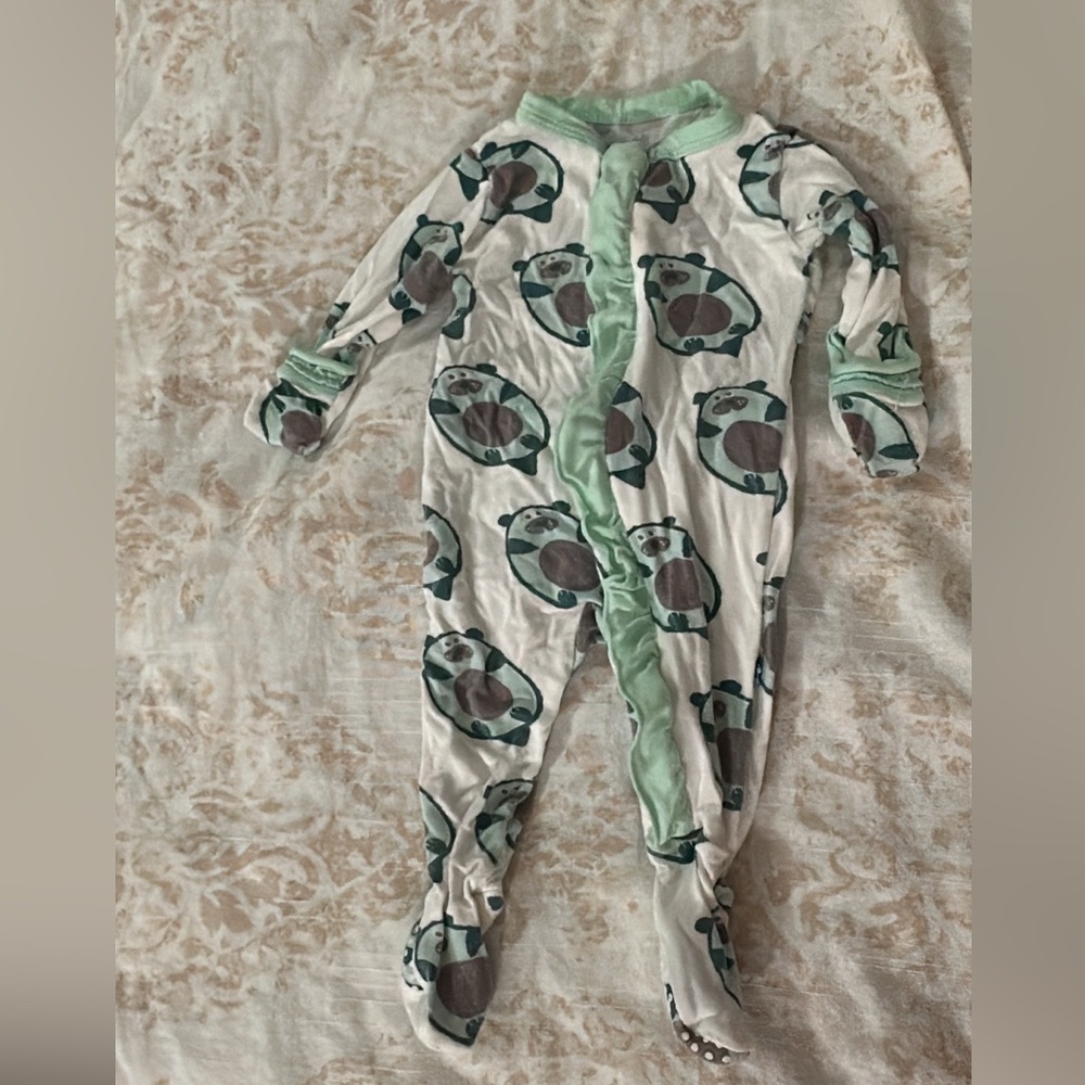 Kickee Pants Ottercado Print Kids Footie